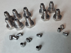 Waters 1/16 in Stainless HPLC Nuts and Ferrules Lot of 10 Sets