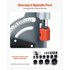 Tubing Notcher for Metal PVC Wood, 0.5-2in Pipes