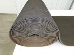 24″W x 40′ Rough Grip Top Rubber Conveyor Belt 2-Ply Black 1/4″Thick 40′ Length