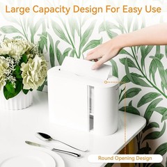 Touchless Paper Towel Dispenser for Countertop,Home,Bathroom and Kitchen,Whit…