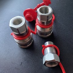 1/2” NPT Hydraulic Quick Connect Couplers Poppet Pioneer Style – 3 Pcs