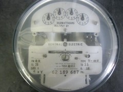 GE General Electric 705X10G1 Type V-65S Two Stator Watthour Meter, 120V, 4WY