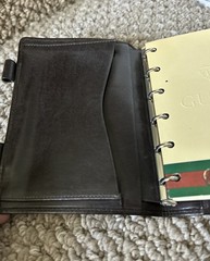 Vintage 1974 Gucci Brown Leather Mini Agenda/Wallet Made In Italy /No Pen