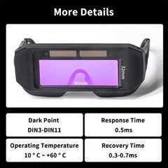 For Welding Welder Glasses Helmet Auto Darkening Solar Mask Goggles Eyes Protect