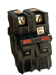 NA240 FPE Federal Pacific 2x NA140 40 Amp 1 Pole Stab-Lok Thick Wide Red w/ HTNA