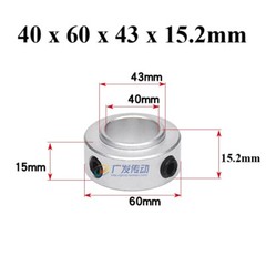 Double/Single Split Shaft Collar Clamp-On Collars With Set Screw SOH SRH SCH SSH