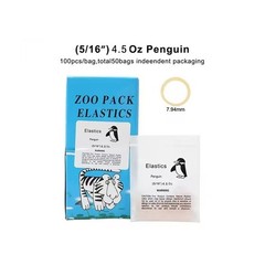 5000 Pcs Dental Ortho Elastics Rubber Bands 3.5 OZ Light Zoo Pack Latex Braces