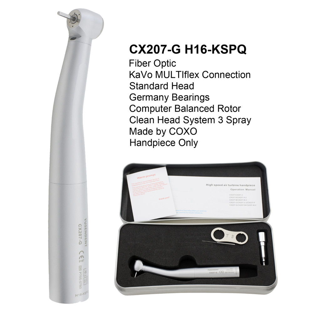 COXO Dental Turbine Fiber Optic High Speed Handpiece LED Coupler 4 6 Hole KAVO