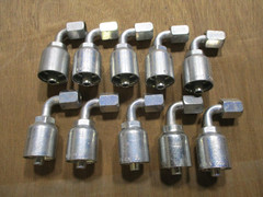 10 Pack Genuine Parker Hydraulic Hose Fittings 13943-6-6 3/8″ FJIC 90 DEGREE