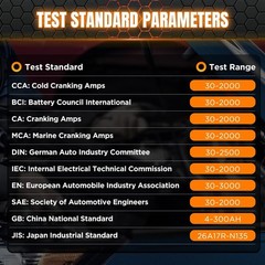 Car Battery Tester 12V 24V Automotive Battery Load Tester 30-2000 CCA, Auto A…