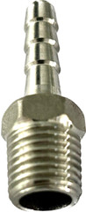 (Qty 10) 1/4″ OD Barb X 1/4″ Male NPT, 316 Stainless Steel Hose Barb