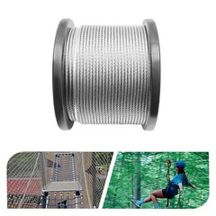 1/4 inch Stainless Steel Cable 200FT T304 7×19 Steel Wire Rope Aircraft Cable