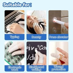 Small Disposable Finger Cots, Finger Protector Rubber, Finger Gloves 280 Pack