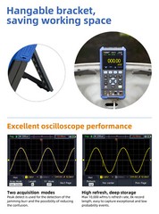 OWON HDS272S 3.5″ 2CH Handheld Oscilloscope 70MHz Bandwidth 20000 Counts 0-2V