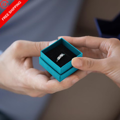 Yinkin 72 Pcs Jewelry Ring Gift Boxes Bulk 2 x 2 x 2 x 2 x 1.2 inches, Indigo
