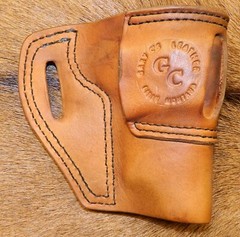 Gary C’s OWB Avenger LEFT HAND Leather HOLSTER EAA Witness FS Steel WITH RAIL