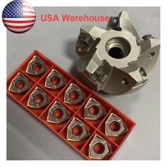 MFWN90 63-22-5T 90° Indexable Face Shell Mill Cutter +10* WNMU080608 205 Inserts
