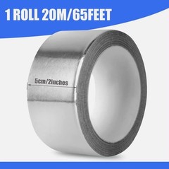 Aluminum Foil Tape 2″ x 65ft | 3.9 Mil High-Temp HVAC Tape for Ductwork & Vents