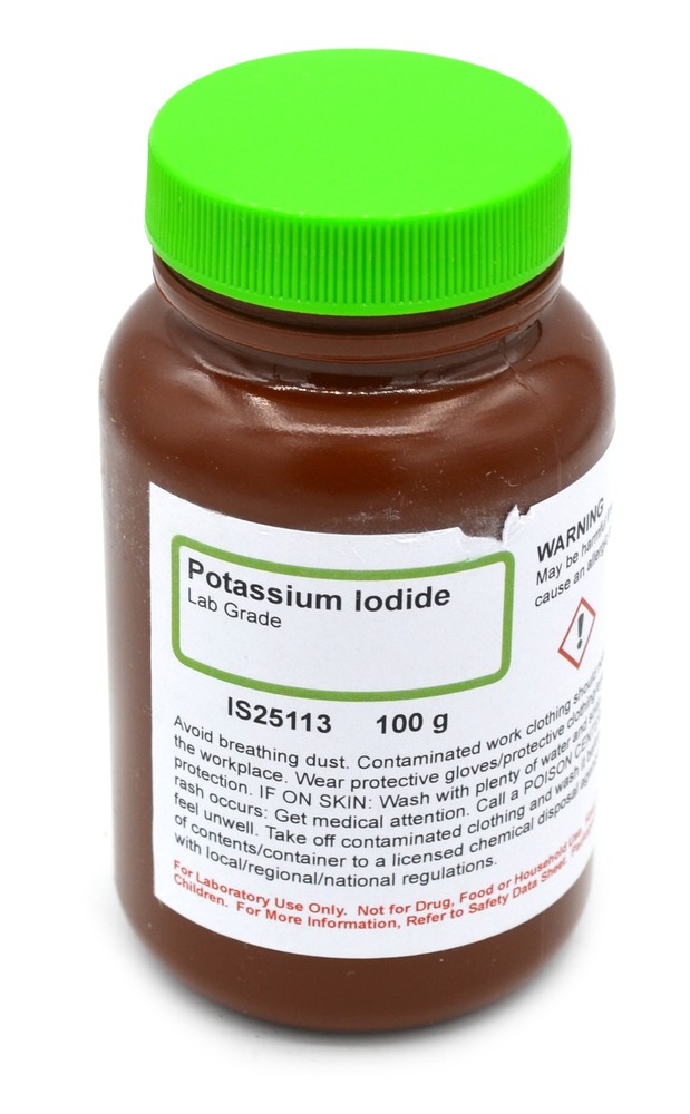 Laboratory-Grade Potassium Iodide, 100g – The Curated Chemical Collection