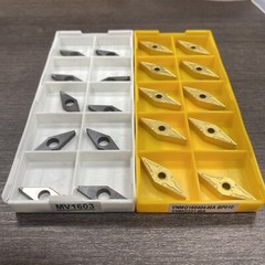 10pcs VNMG160404-MA Carbide insert VNMG331 CNC turning insert + 10* MV1603 shim