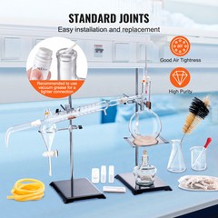 VEVOR Essential Oil Distillation Kit 500ml Distillation Apparatus 28 pcs Set