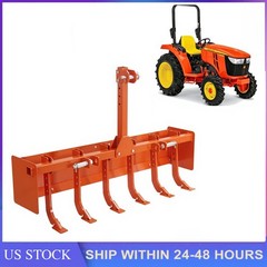 Box Blade 55″ for Tractor Box Scraper Attachment 3 Point Hitch For Cat 0 & Cat 1