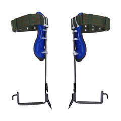 2 Gears Tree Climbing Spike Set Safety Adjustable Belt Lanyard Rope Rescue Belts
