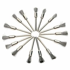 US 45X Wire Wheel Brushes Set Stainless Steel Die Drinder For Dremel Rotary Tool