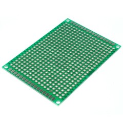 5cm x 7cm Green PCB Printed Circuit Board, 5 Pack, 432 Holes, 32 Pads