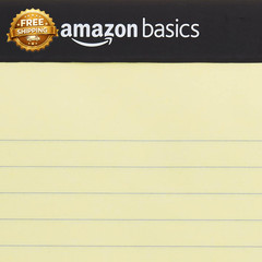 Wide Ruled Lined Writing Pads 8.5″ X 11.75″ Canary 12-Pack of 50 Perforated Shee