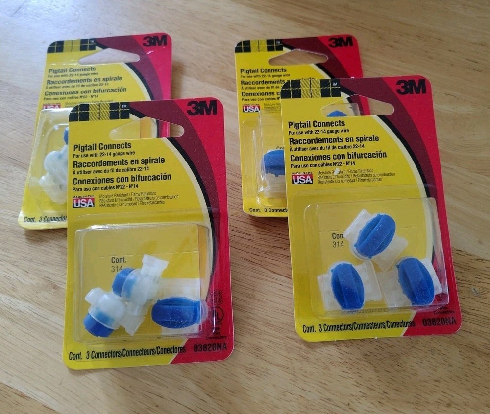 3M Scotchlok 314 IDC Pigtail Connector- 12 Piece