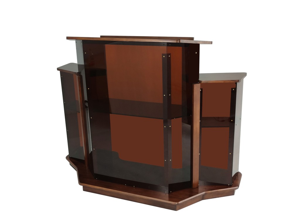 Large Delux Church Pulpit 61″ Wide X 24″ Deep X 47″ Tall Wood Acrylic Preach Lec