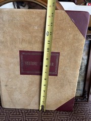 Vintage 1976 Visitors Register Guest Book Large Ledger Journal Partially Filled