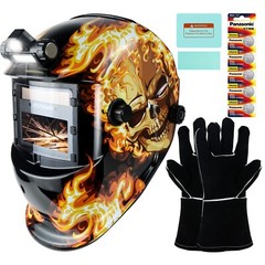 TRQWH True Color Welding Helmet with Light & Multipurpose Gear Bag, 1/1/1/2