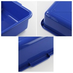Xyskin 4-Pack Commercial Bus Tubs Box/Tote Stackable Plastic Utility 13 Liter