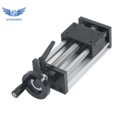 100mm Dual Optical Axis Manual Sliding Table Ballscrew SFU1605 Linear Guides