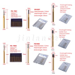 Dental Carbide Trimming & Finishing Burs FG7404/7406/7408/7901/7902/1957