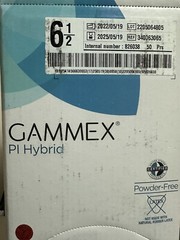 *50-Pairs* Ansell Gammex PI Hybrid PF Surgical Size-6.5 Gloves 340063065
