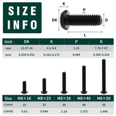 M8 Torx Security Screws Kit – 304 Stainless Steel, Tamper Resistant, 20 Pieces