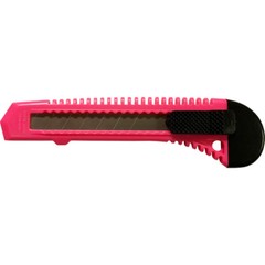 50 Safety Box Cutter Utility Knife Retractable Snap off Razor Blade NEON PINK