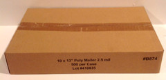 10″ x 13″ White Poly Mailers Bags w Tear Strip 2.5 mil Shipping Envelopes 500 ct