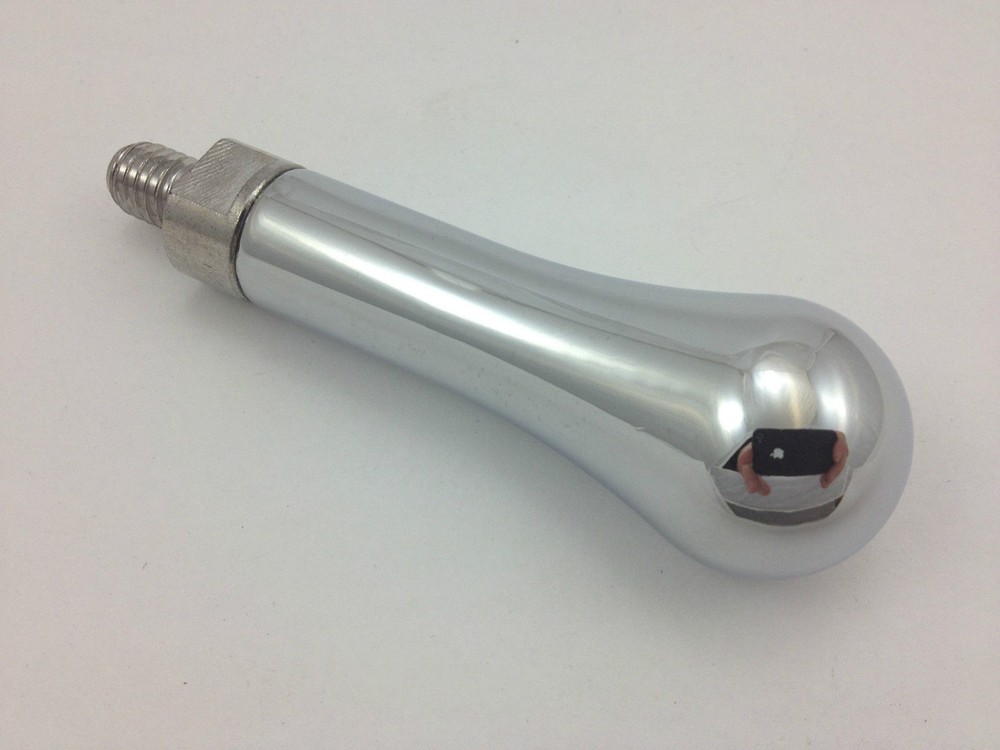 Chrome Plated Revolving Handle for Cast Iron Handwheel, Ball End 3/8″ x16 Thread