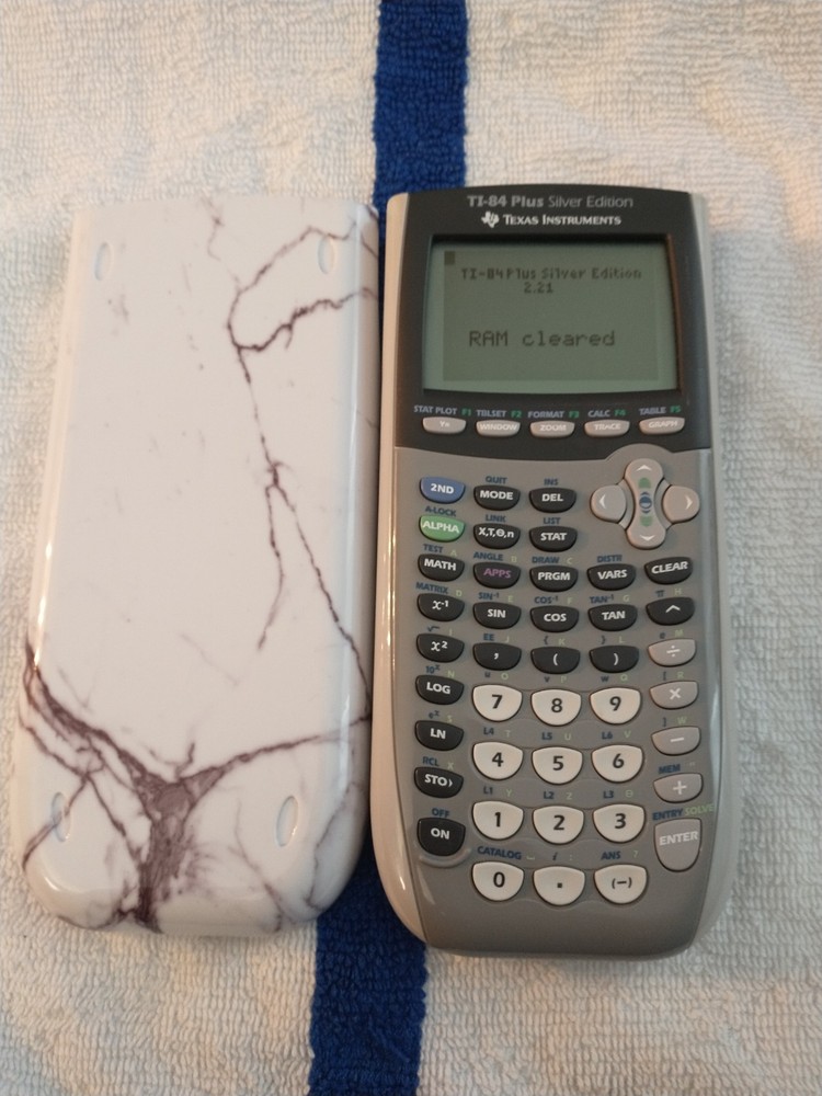 Working Texas Instruments TI-84 Plus Black And Gray Graphic Calculator