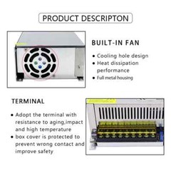 AC 110V 220V to DC 48V 1000W 1200W 1500W Switching Power Supply Transformer LED