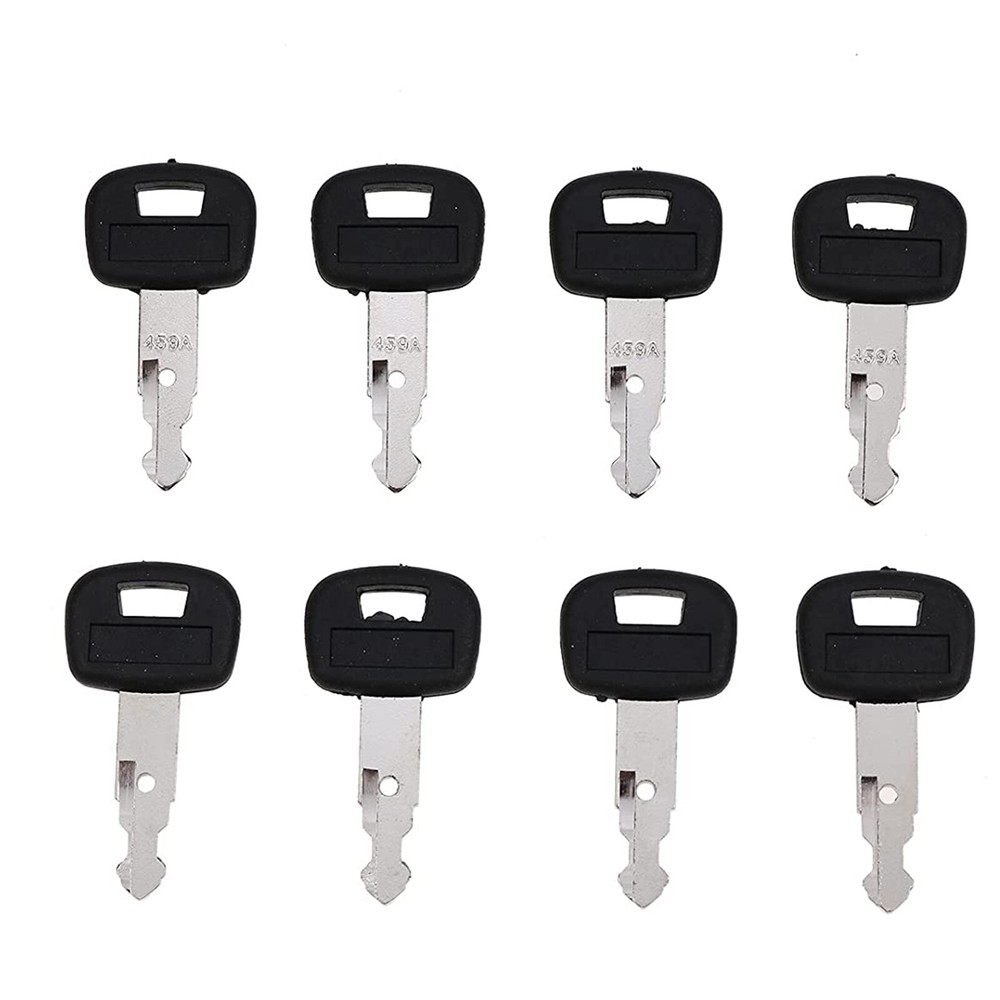 8pcs Ignition Key 459A for Kubota KX018-4 KX033-4 KX040-4 SSV65 SSV65C L39 L45