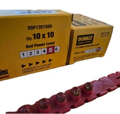 New DeWalt .27 caliber RED safety strip loads #5 DDF1351500 2 Boxes of 100 Ea