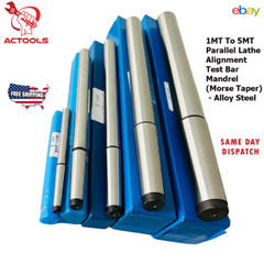 Lathe Alignment Test Bar Shank Size 1MT, 2MT, 3MT, 4MT, 5MT USA ACTOOLS