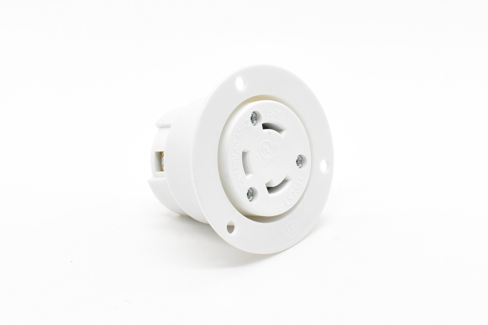 Twist Lock Flange Receptacle 3 Wire, 20 Amps, 125V, NEMA L5-20R – YGF036F