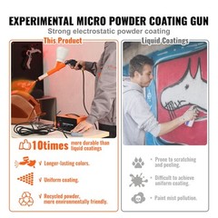 VEVOR Powder Coating System 50KV Electrostatic Output with Spray Gun Foot Switch