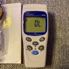 SPER Scientific Type K/J Digital Thermometer With K Probe-dual Input Temperature